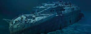 El Titanic en el fondo del mar