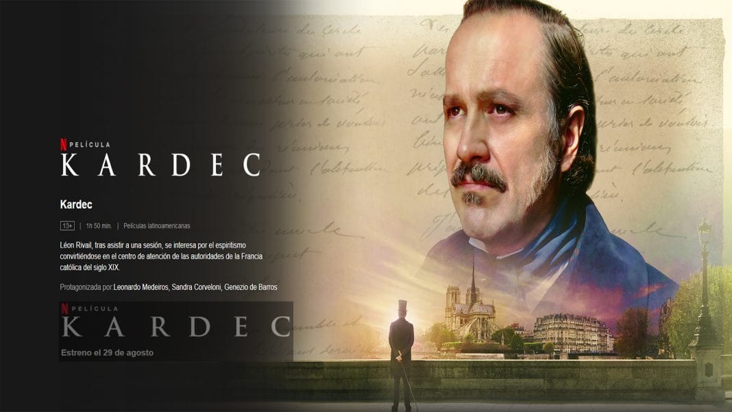 Imagen del trailer sobre la película de Kardec