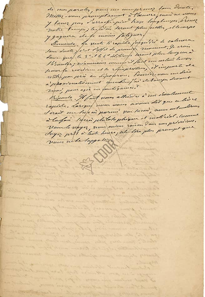 Manuscrito de Allan Kardec sobre La Génesis 21-2-1868 Página 2