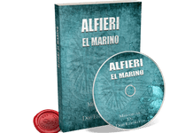 Portada Audiolibro Alfieri el Marino, novela espiritista