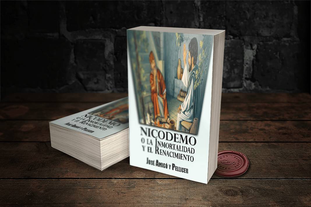 Portada Nicodemo o la Inmortalidad y el Renacimiento por José Amigó y Pellicer