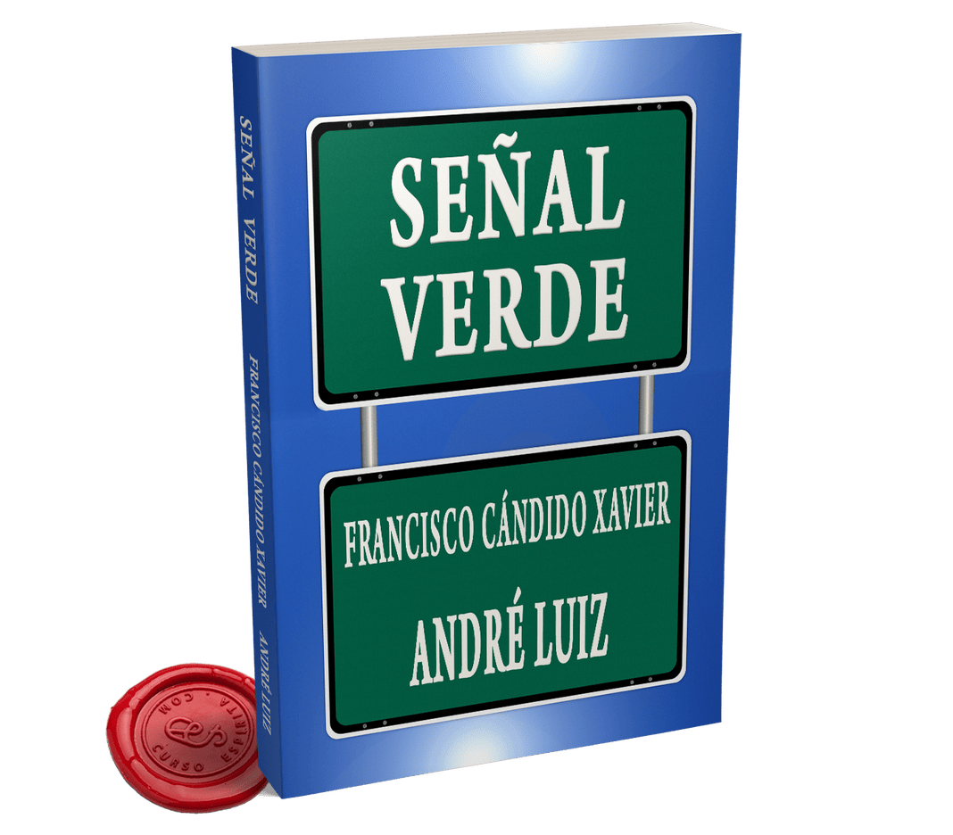 Portada Señal Verde de André Luiz a través de la psicografía de Francisco Cándido Xavier
